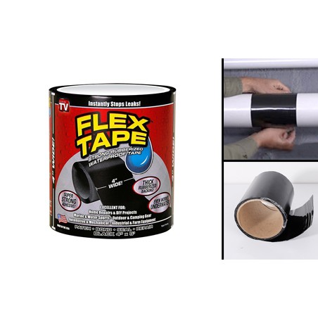 Băng keo chống chịu nước siêu dính Flex Tape - Miếng Dính Bịt Chỗ Gỉ Nước Thông Minh
