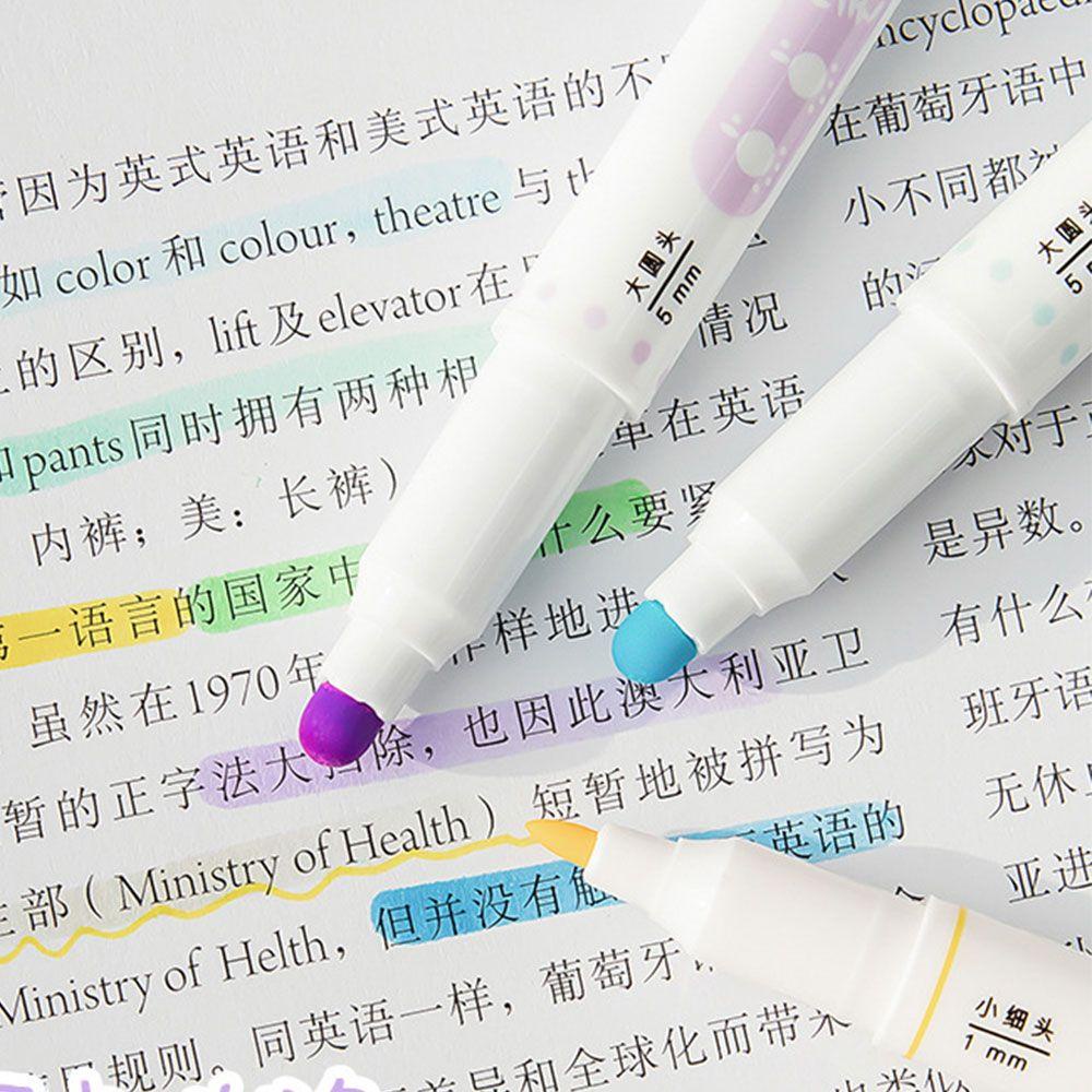 PISTA Bút Bắt Sáng Hai Đầu Thời Trang Cho Văn Phòng