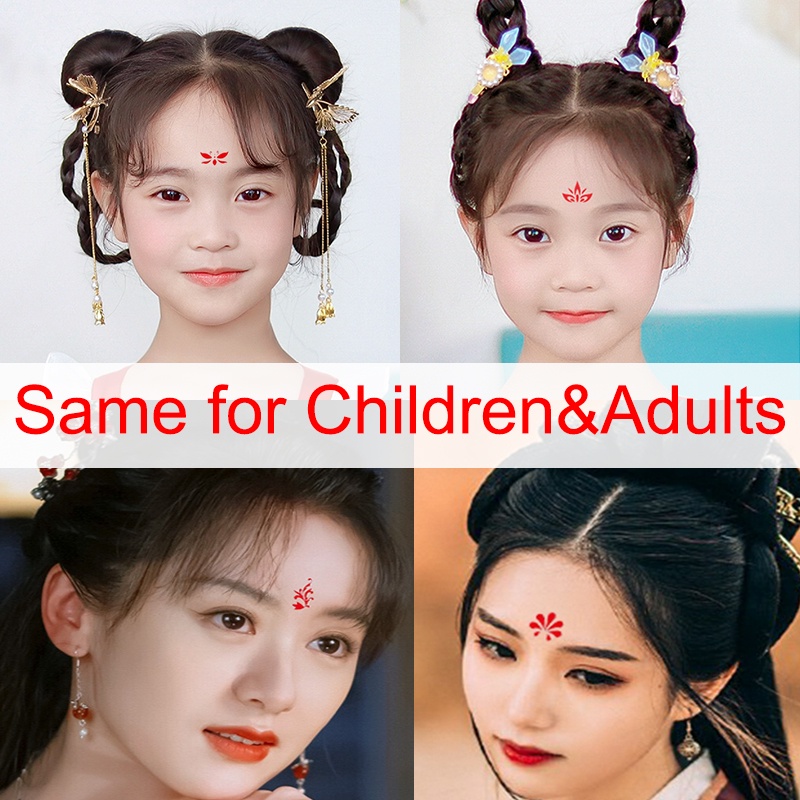 Hình Xăm Dán Trang Trí Trán Phong Cách Trung Hoa Cổ Đại