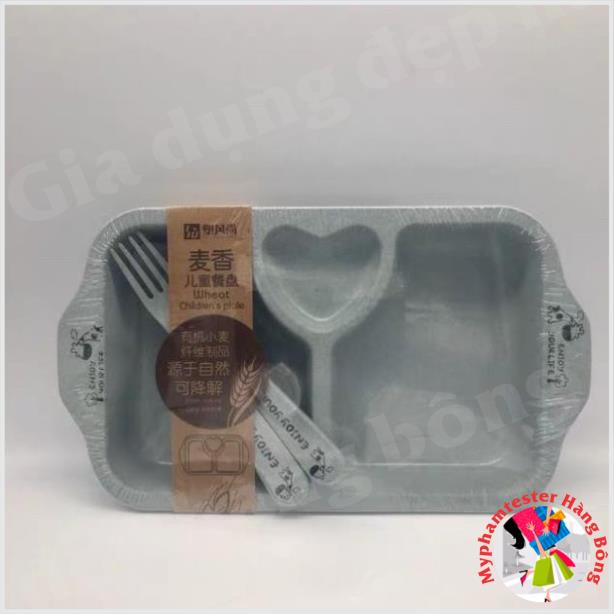 Khay ăn dặm cho bé chất liệu lúa mạch cao cấp