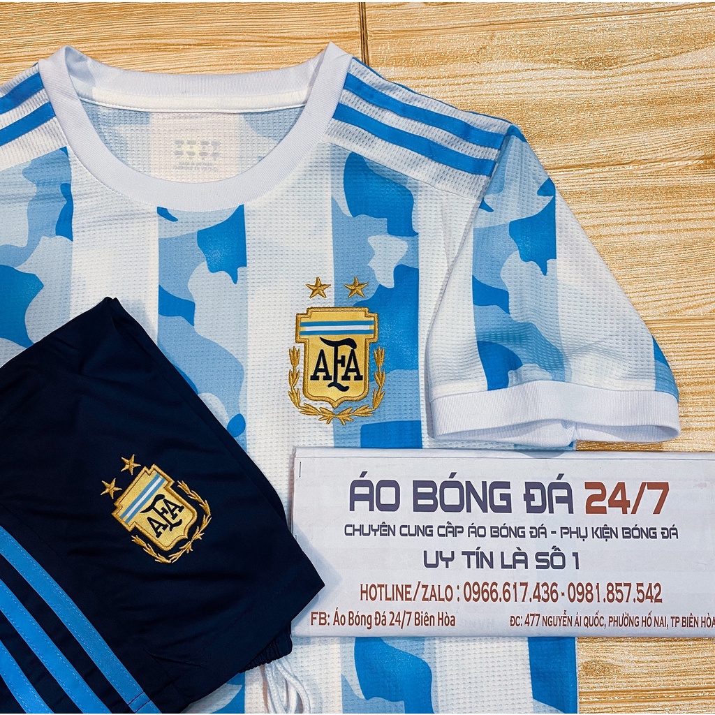 BỘ QUẦN ÁO ARGENTINA 2021 HÀNG THÁI bản Fan