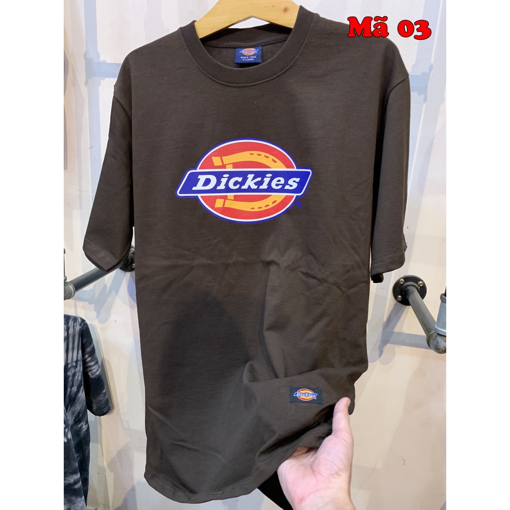 Áo thun Dickies chính hãng - Nâu tối Vintage - Cotton 100% - Form Unisex