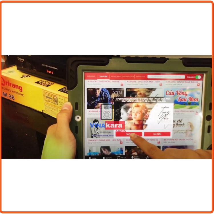 Android Karaoke Arirang AK-36 (Đen), Đã cài App Smart Karaoke Player Pro Chính hãng