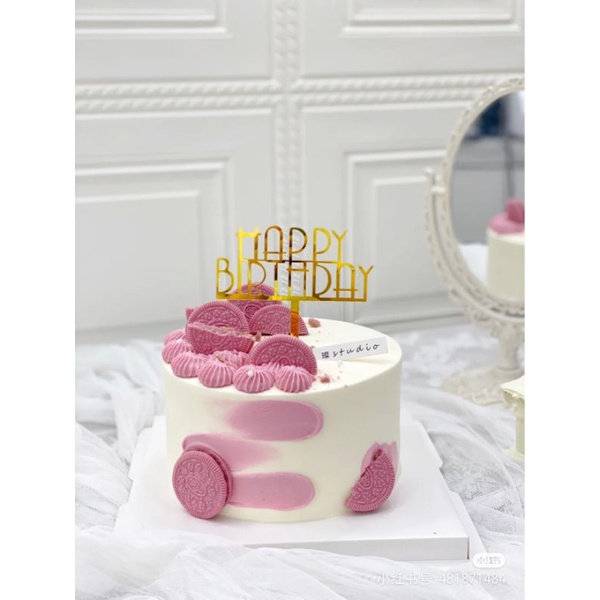 Bánh oreo hồng nhân bưởi
