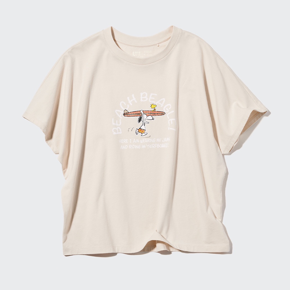 Áo Thun Nữ Tay Ngắn In Hình Chó Snoopy Dễ Thương