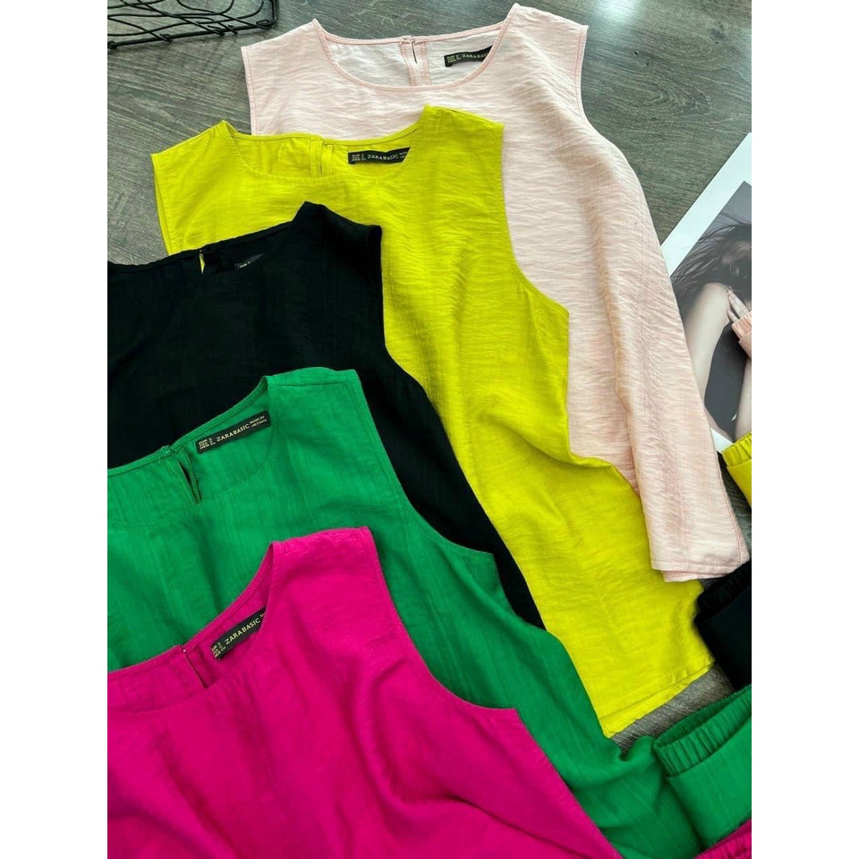 Set đồ nữ chất đũi nhăn nhiều màu, Set bộ nữ form rộng thoải mái Okélla