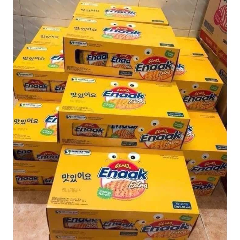 Mì Tôm Trẻ Em Enaak Ăn Liền Vị Gà Gói 30g Hộp 24 Gói