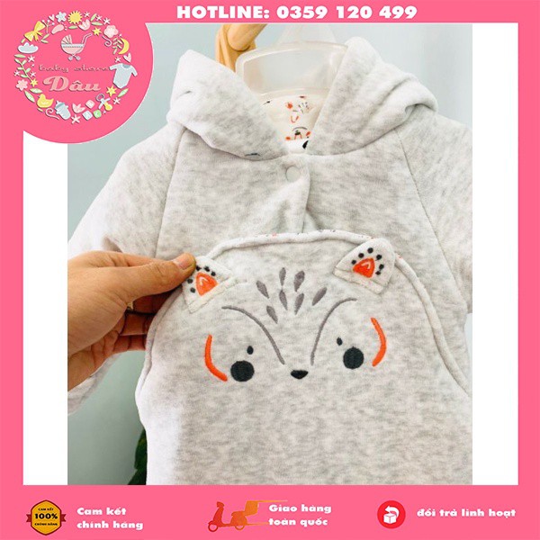 BODY Ủ LÔNG LÓT BÔNG CỰC ẤM HỌA TIẾT CÁO DỄ THƯƠNG CHO BÉ TỪ SƠ SINH ĐẾN 2 TUỔI