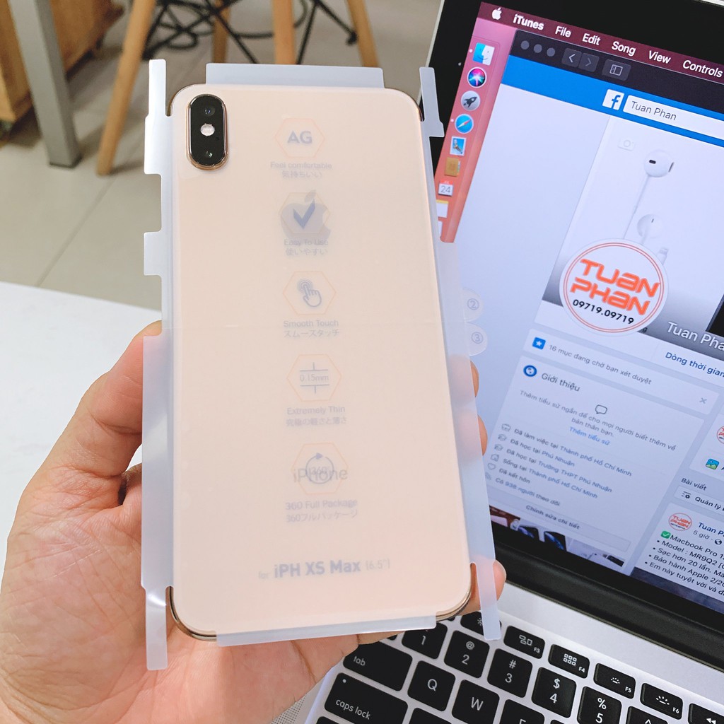 Miếng dán PPF chống vân tay IP 7plus/8/8plus/x/xs/xs max/11/11 pro/11 promax