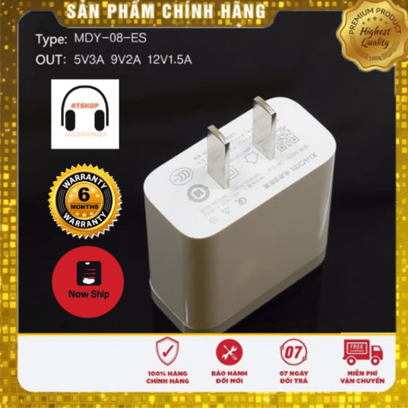 CỦ SẠC NHANH Xiaomi 18w QUICK CHAGER 3.0 BẢO HÀNH 6 THÁNG