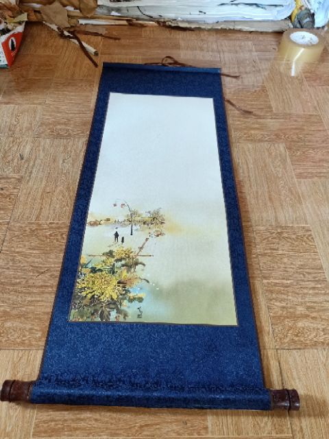 Giấy biểu lụa viết thư pháp kt 35*90