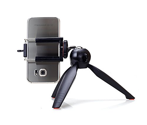 【New arrival】YunTeng YT-228 Mini Tripod Mount + Phone Holder Clip Desktop Self-Tripod for Digital Camera & iPhone 6/6 Plus/5S/ & S6 S5 S4 S3