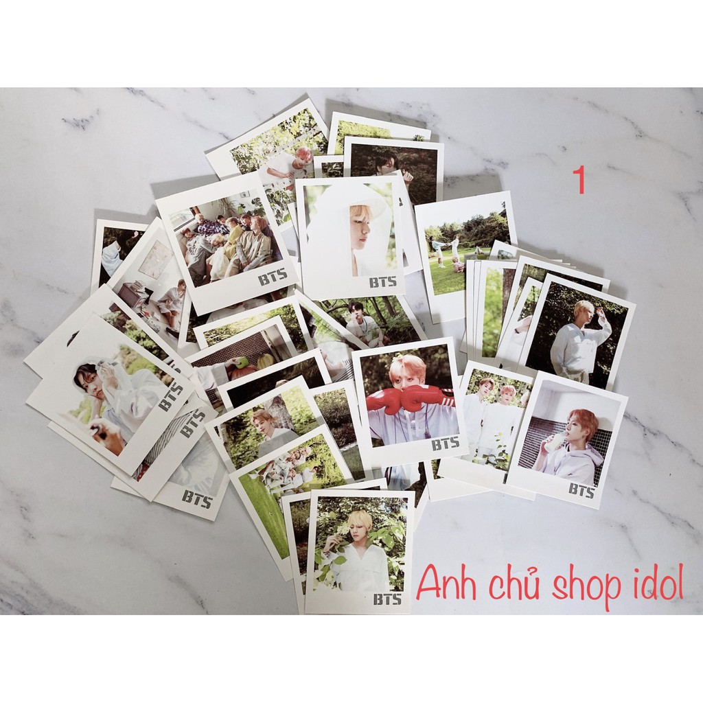 40 lomo + 5 kẹp gỗ + dây Lomo hộp giấy Kpop