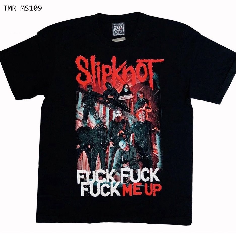 Áo Rock: áo phông Slipknot TMR MS109 oversize 100% cottong Thái Lan - BỤI ROCK