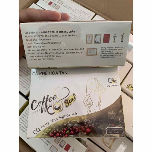 (Combo 3 hộp) Cà Phê Giảm Cân CQ Slim Coffee