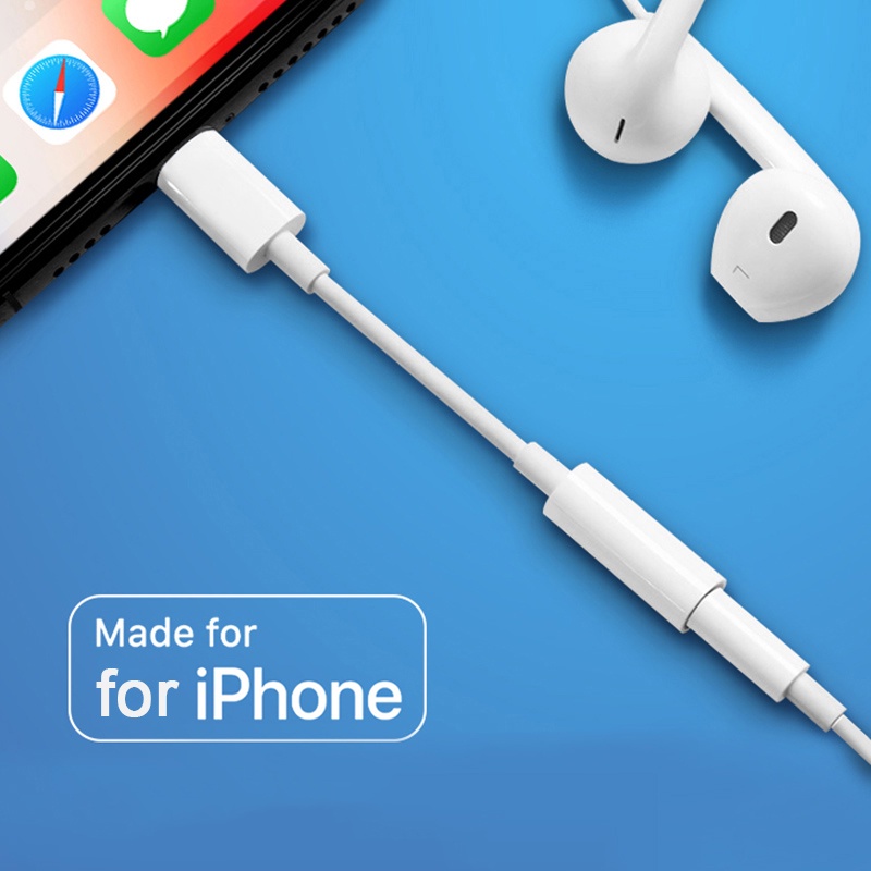 Bộ chuyển đổi cáp âm thanh giắc cắm 3.5mm Dropshipping cho IP11 x xs max 8 7