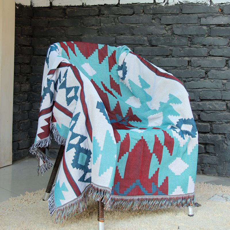 Thảm Trải Sàn Họa Tiết Thổ Cẩm Phong Cách Bohemian