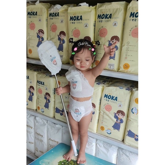 Bỉm/Tã dán /quần MOKA 100M size S M L Xl Xxl Xxxl