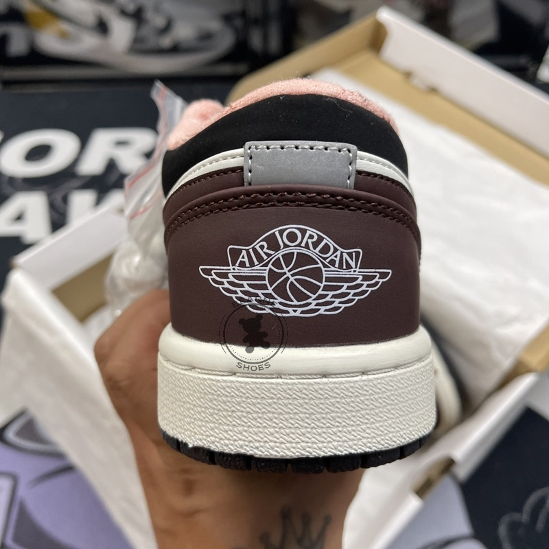 Giày Jordan 1 Low Mocha , Giày thể thao nam nữ jordan 1 cổ thấp nâu | Bearne Shoe
