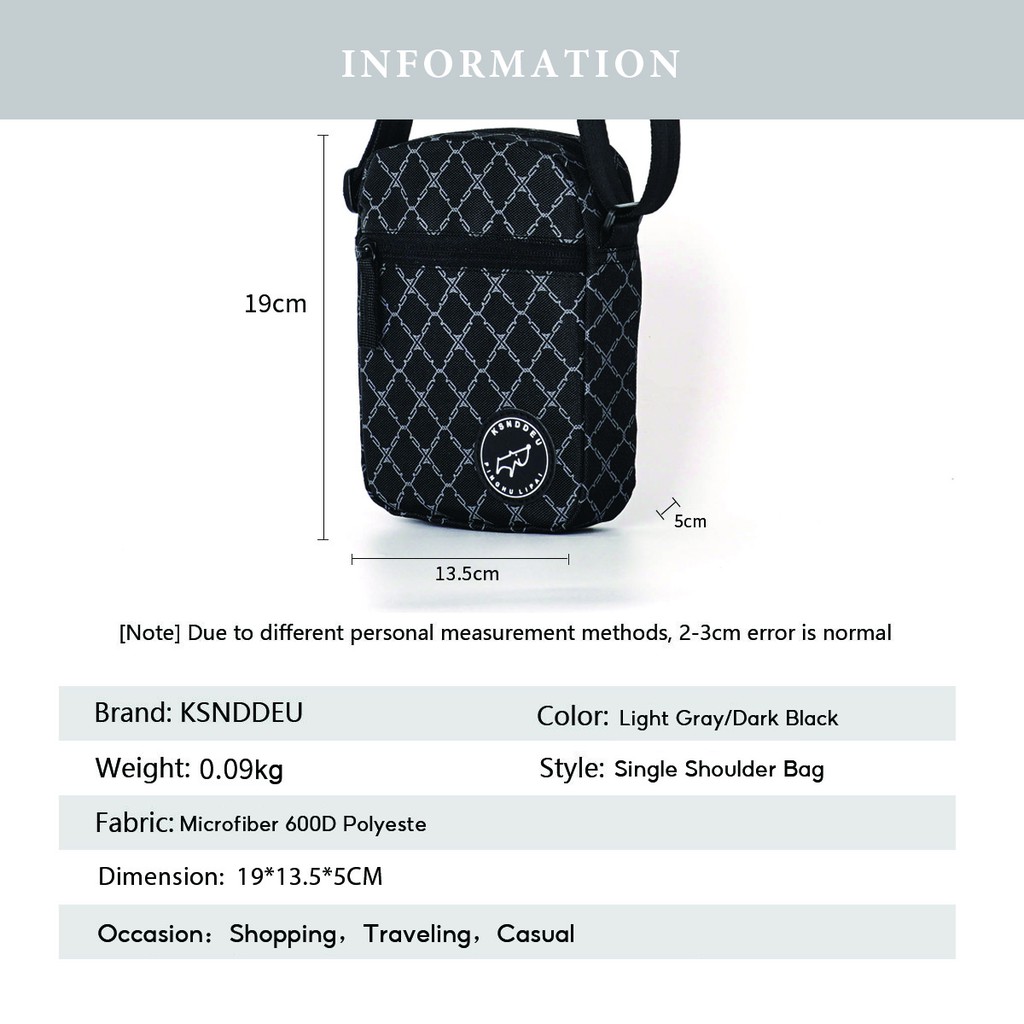 Túi Đeo Vai Ksnddeu Bằng Vải Bố Phong Cách Thể Thao Đơn Giản