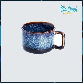 Cốc Cafe 8x5cm Men Xanh Hoả Biến - Cốc Gốm Sứ Cao Cấp Bát Tràng