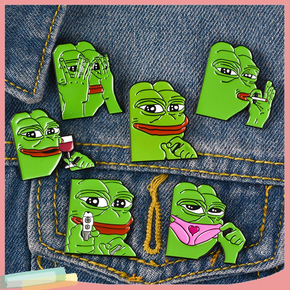 Ghim Cài Áo Hình Chú Ếch Hoạt Hình Dễ Thương