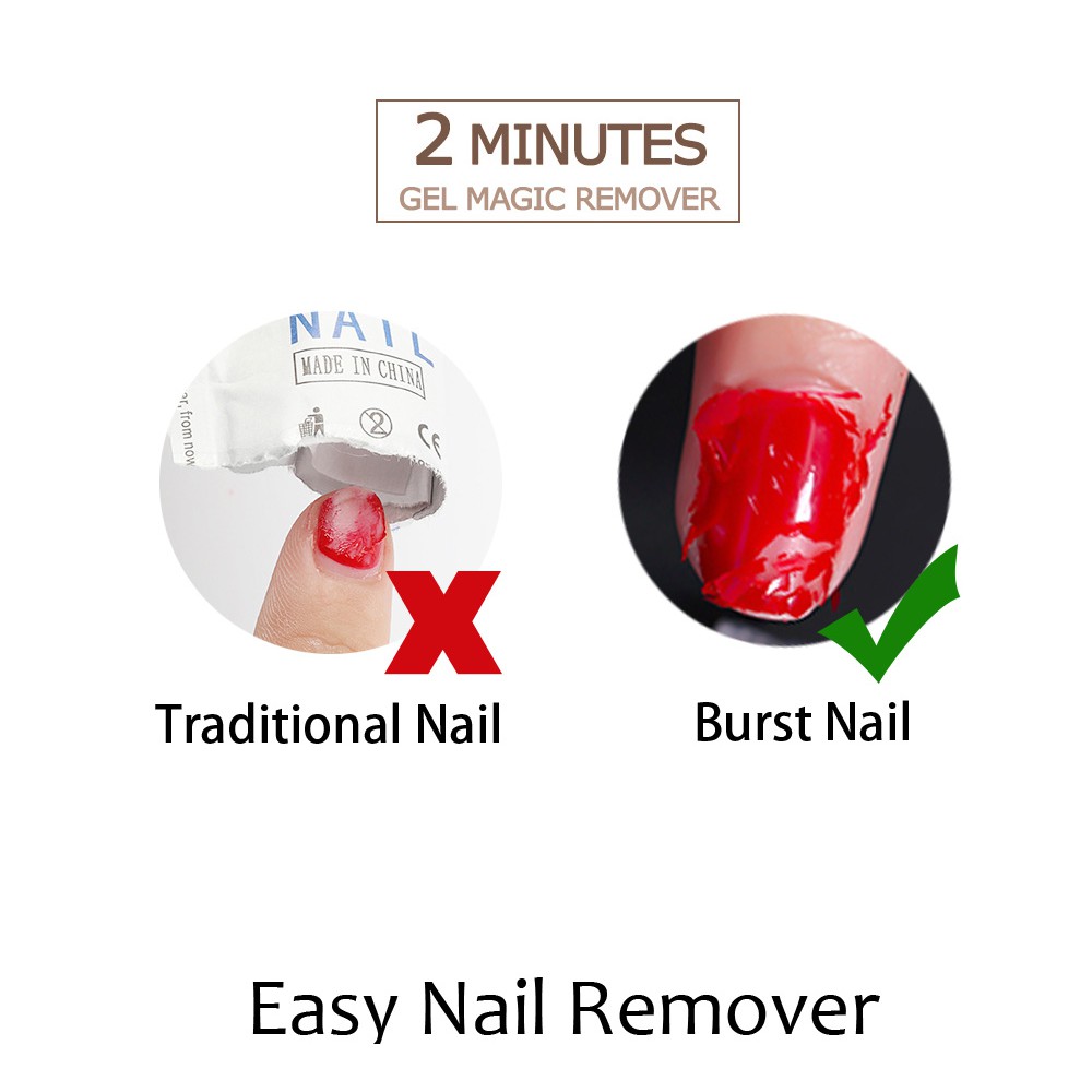 Magic Nail Gel Remover UV Gel tẩy sơn móng tay Tẩy dầu mỡ Chất lỏng Loại bỏ các công cụ làm móng tay có lớp dính 15ml