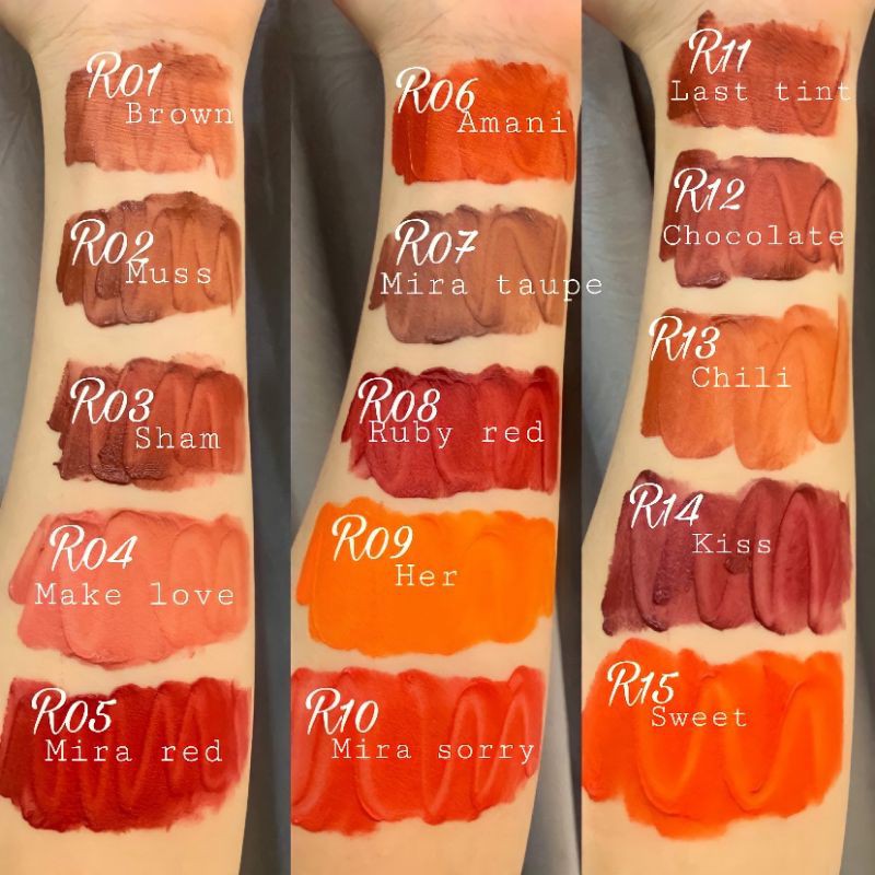 99K - SON KEM PHỦ NHUNG LÌ MIRA VELVET - FULL 15 MÀU