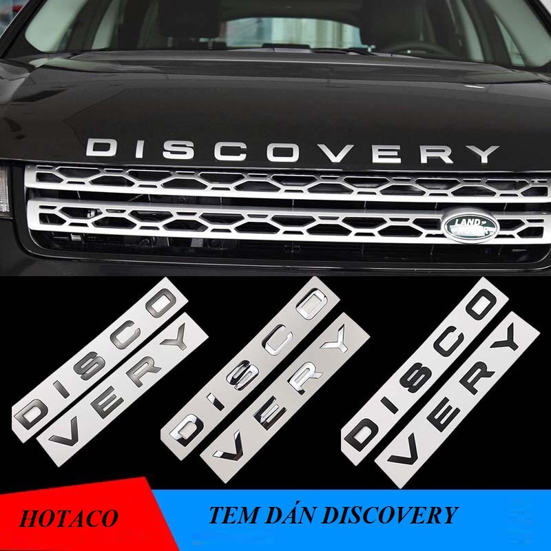 Tem dán 3D DISCOVERY, chữ nổi 3D DISCOVERY