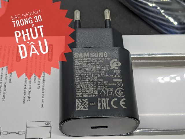 Trọn bộ Sạc nhanh 25W, CHUẨN PD Type C to Type C sạc nhanh cho SamSung, LG, HTC, Xiaomi, Sony, PIXEL, iPhone