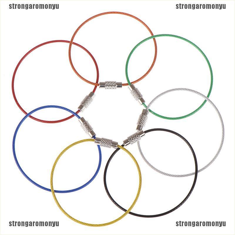 Set 5 Dây Móc Khóa Bằng Thép Không Gỉ Tiện Dụng Khi Đi Dã Ngoại