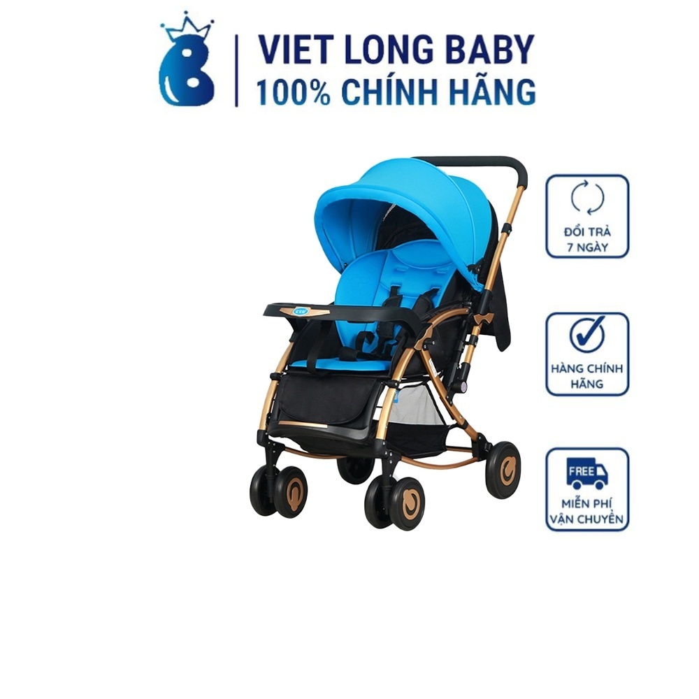Xe đẩy 2 chiều, bập bênh cho bé Baobaohao C3 kèm đệm, màn che - Hàng chính hãng