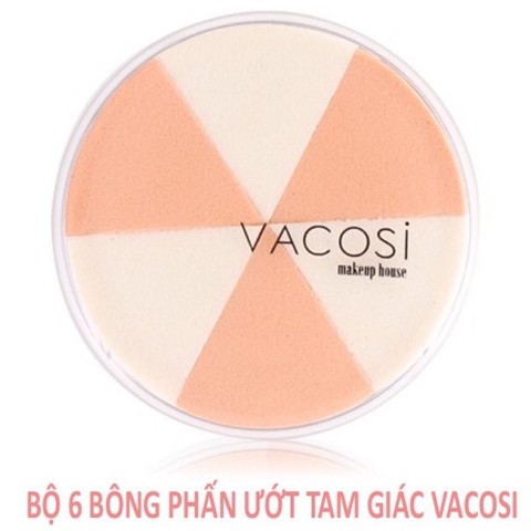 Bông Phấn Ướt Tam Giác Vacosi Wedge Sponge Hàn Quốc