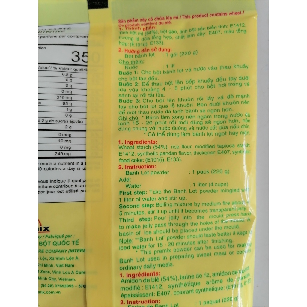[220g] BỘT BÁNH LỌT Hương Xưa [VN] MIKKO Banh Lot Powder (halal)