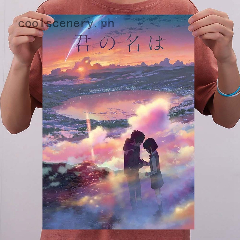 Tranh treo poster hoạt hình anime Nhật Bản Your Name