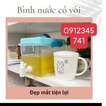 Bình Nước Detox Pha Trà, Pha Nước Trái Cây Có Vòi Tiện Lợi 3.5L-2.5L-3L-5L-8.5L nhựa việt nhật