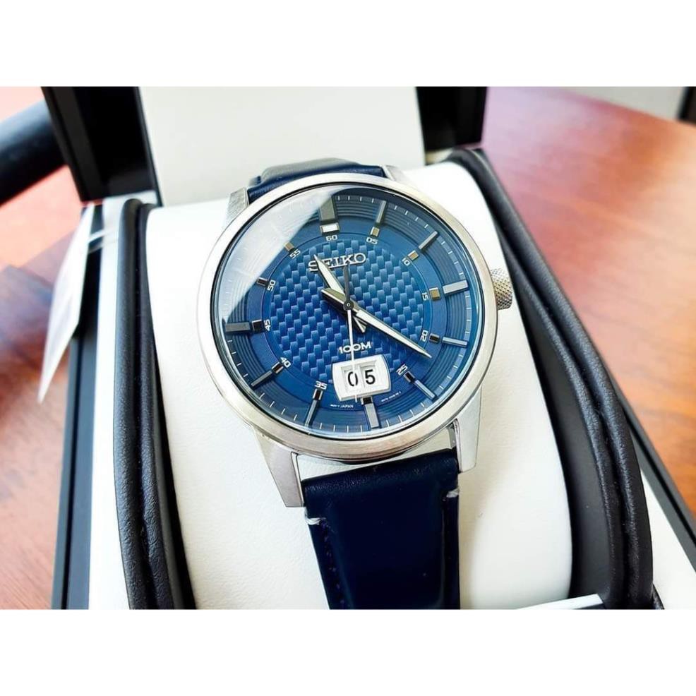 đồng hồ nam Seiko Quartz Blue - SUR287