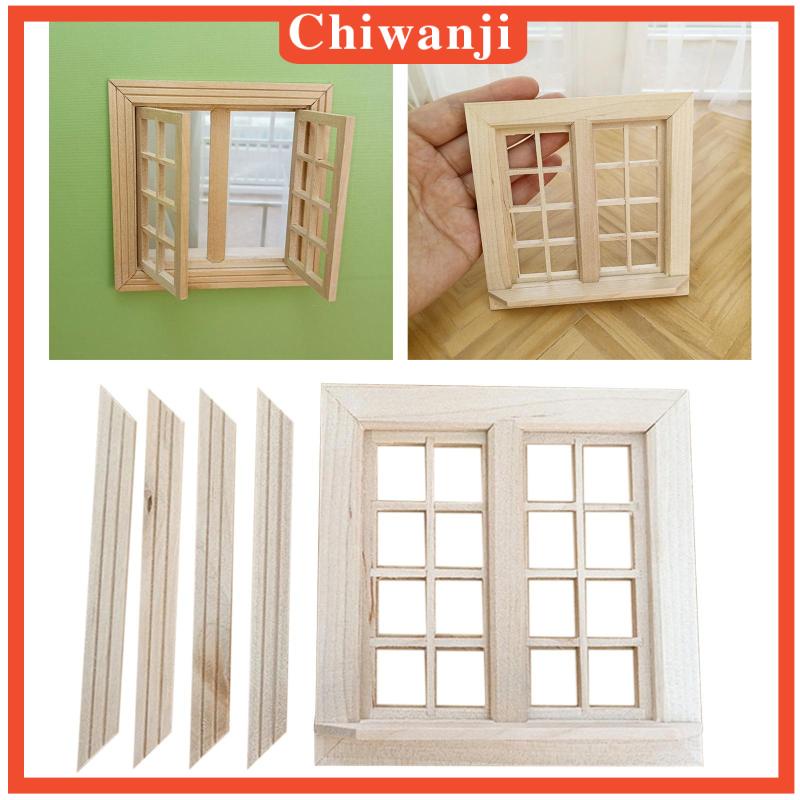 Cửa Sổ 16 Tấm Mini 1 / 12 Độc Đáo Trang Trí Nhà Búp Bê