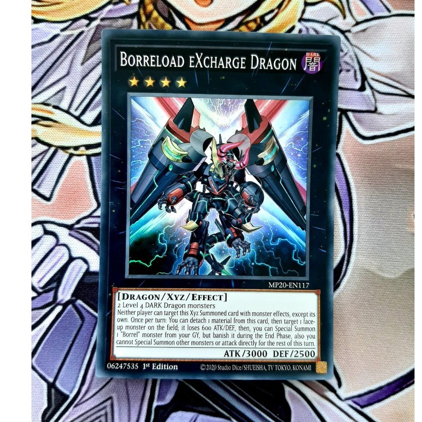 [ĐỖ LẠC SHOP ] THẺ BÀI YUGIOH -MONSTER-Borreload eXcharge Dragon - MP20-EN117 - Super Rare 1st Edition