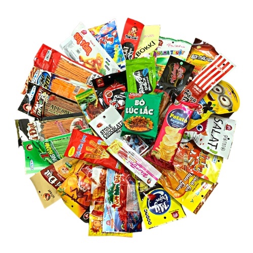 Combo 30 gói đồ ăn vặt nhiều vị hot hit cổng trường cay cay ngon ngon