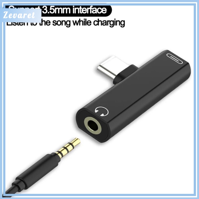 Dây Cáp Sạc Chuyển Đổi Tai Nghe 2 Trong 1 Usb 3.5 Sang Type C Otg Tương Thích Với Macbookpro Xiaomi