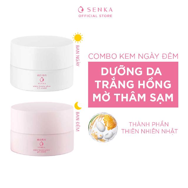 Bộ đôi kem dưỡng Senka ban ngày và ban đêm 50g x 2_95200