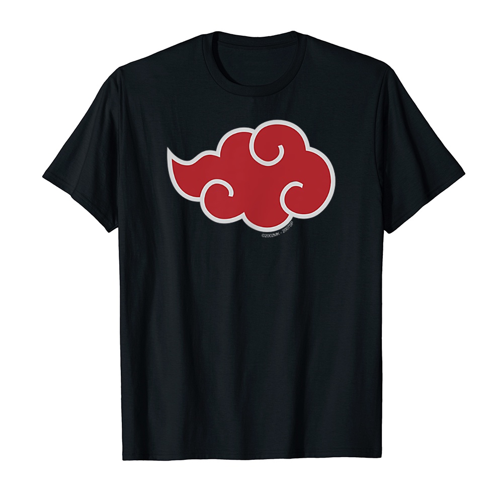Áo thun cotton unisex HTFashion in hình Naruto Shippuden Akatsuki Cloud-9216