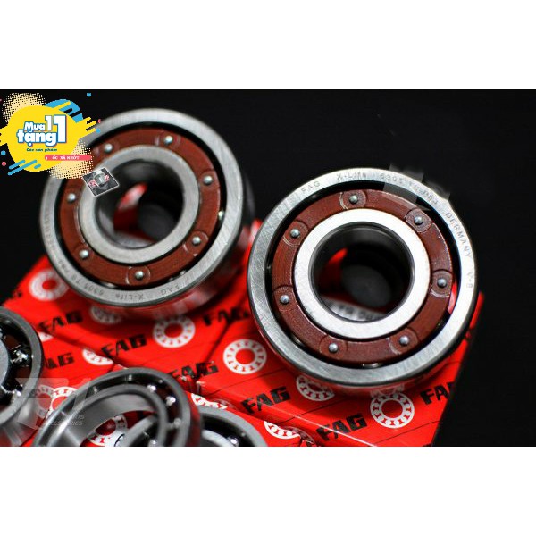 Bộ Bạc Đạn Máy Fag X-Life Ceramic Rế Sứ Cho Exciter