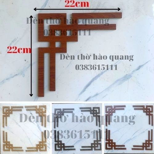 Bộ 4 góc trang trí ban thờ/ Tấm trang trí ban thờ đẹp