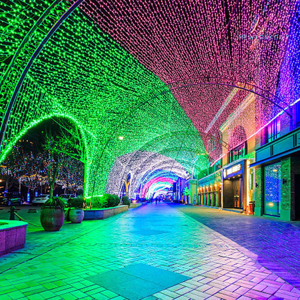 Dây Đèn Led 10m 100 Bóng Chống Nước Trang Trí Giáng Sinh