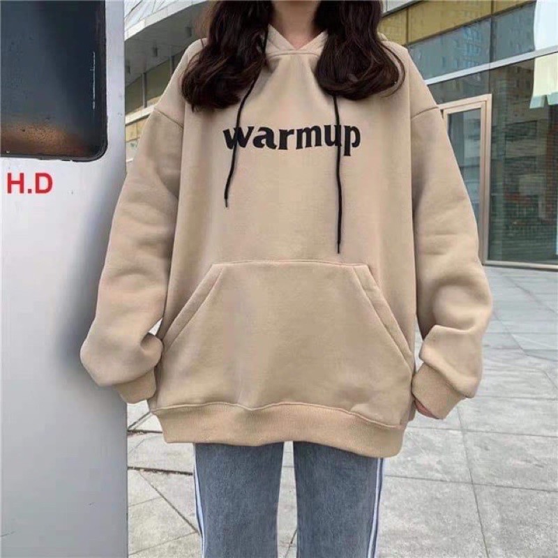 Áo Hoodie Nỉ Warmup, Áo Hoodie Chui đầu Nhiều màu