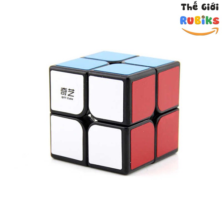 Hộp 4 Rubik QiYi 2x2 3x3 4x4 5x5 Đen Cao Cấp Đồ Chơi Thông Minh Tặng Kèm Cuốn Công thức QiYi CFOP Hướng Dẫn Giải Rubic