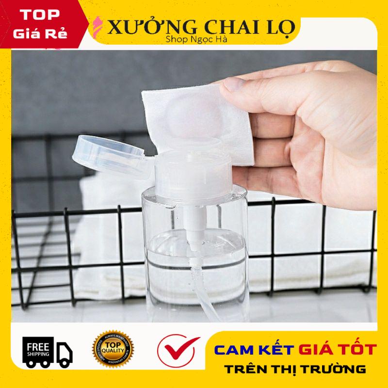 Chai Chiết Mĩ Phẩm ❤ GIÁ RẺ NHẤT ❤ Chai Lọ Chiết Mỹ Phẩm Toner Có Nút Nhấn Tiện Lợi 200Ml , Lọ Chiết Nước Tẩy Trang .