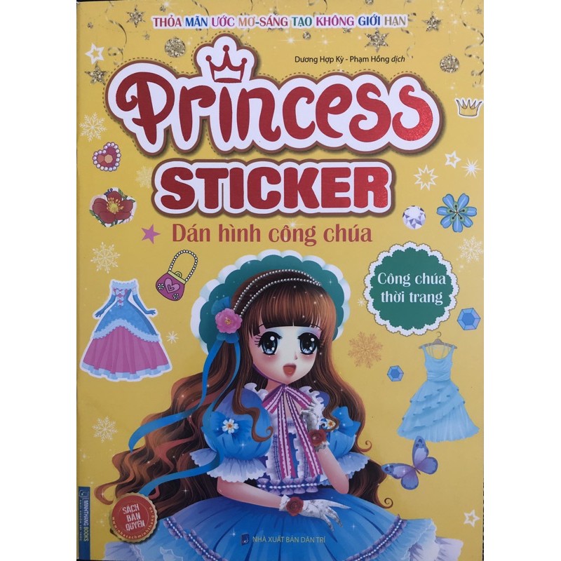 Sách - Princess Sticker Dán Hình Công Chúa - Công Chúa Thời Trang